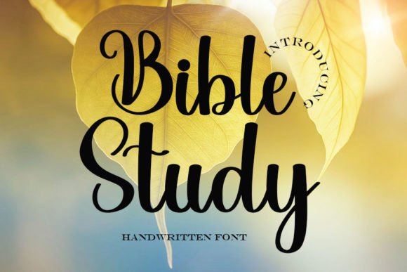 Bible Study Font