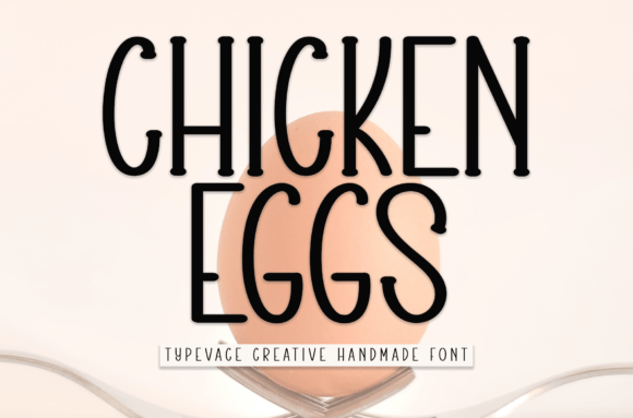 Chicken Eggs Font: A Sweet, Handwritten Option for Invitations and Personal Designs