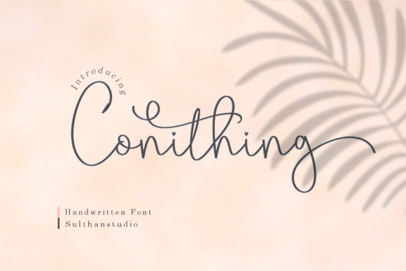 Conithing Font: A Delicate Handwritten Typeface for Elegant Design Projects