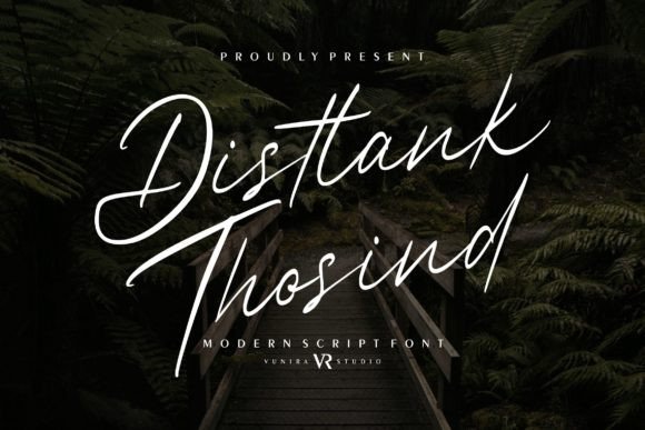 Distlank Thosind: A Handwritten Font That Feels Like a Thoughtfully Written Note