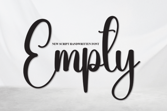 Empty: A Cursive Handwritten Script Font with Quiet Confidence