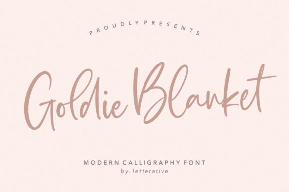 Goldie Blanket: The Handwritten Font Redefining Elegance in Modern Design