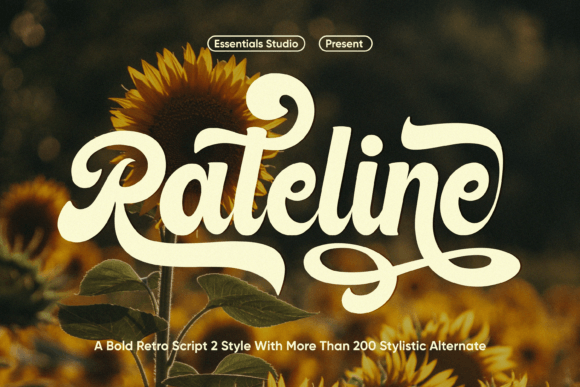 Rateline: A Modern Retro Handwritten Font with Stylish Flair