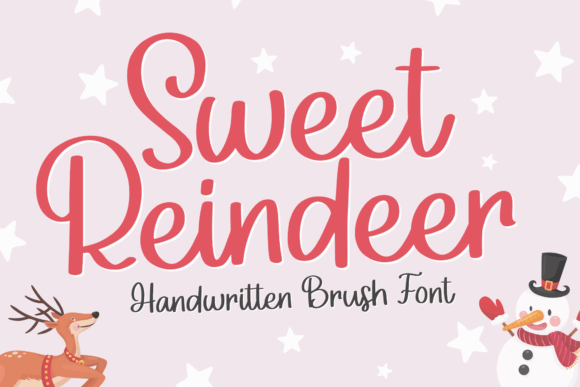 Sweet Reindeer: A Handwritten Font That Feels Like Home