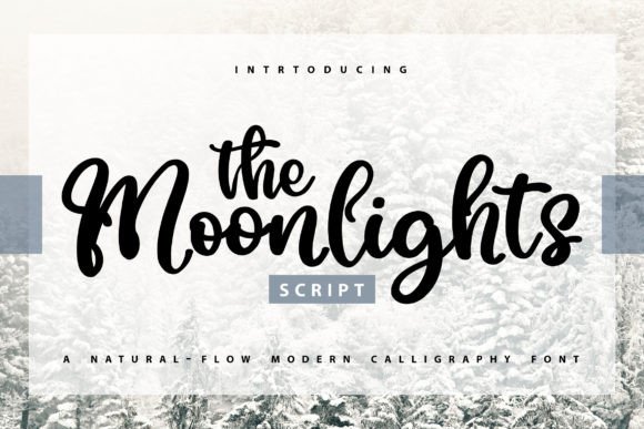 The Moonlights: A Handwritten Script Font with Heart