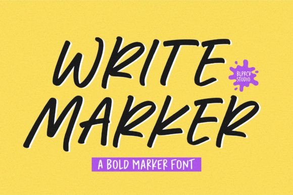 Write Marker: A Playful Handwritten Font That Works